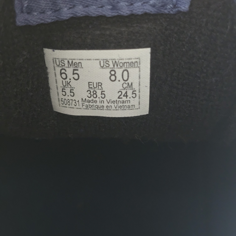 Vans Blue High-Top Sneakers - Picture 8 of 8